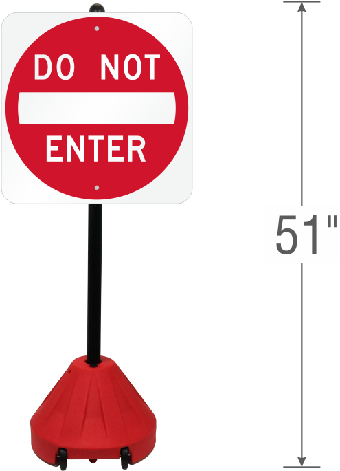 Zoom, Price, Buy - Do Not Enter Sign With Pole Png (800x800)