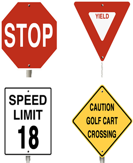 Golf Course Custom Metal Signs Picture - Stop Sign (489x588)