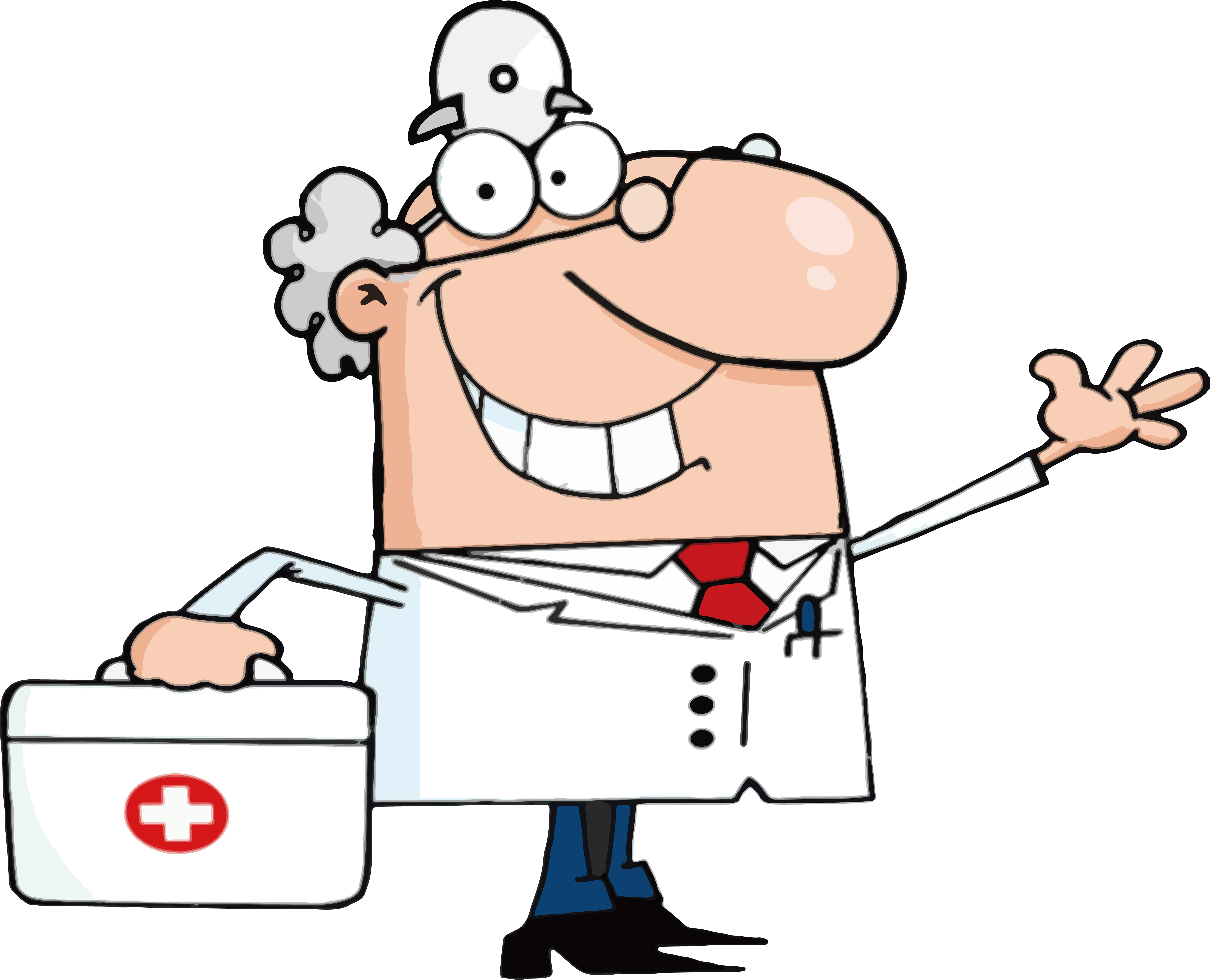 Physician Cartoon Royalty-free Clip Art - Doctor First Aid Kit Clipart (5821x4714)