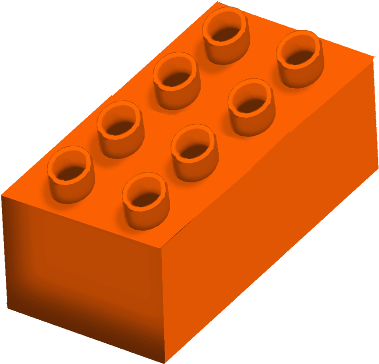 Tinker Kit Pic - Clip Art Orange Lego (900x880)