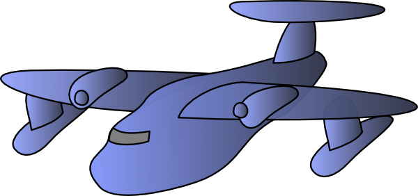 Blue Plane Flying - Airplane (600x282)