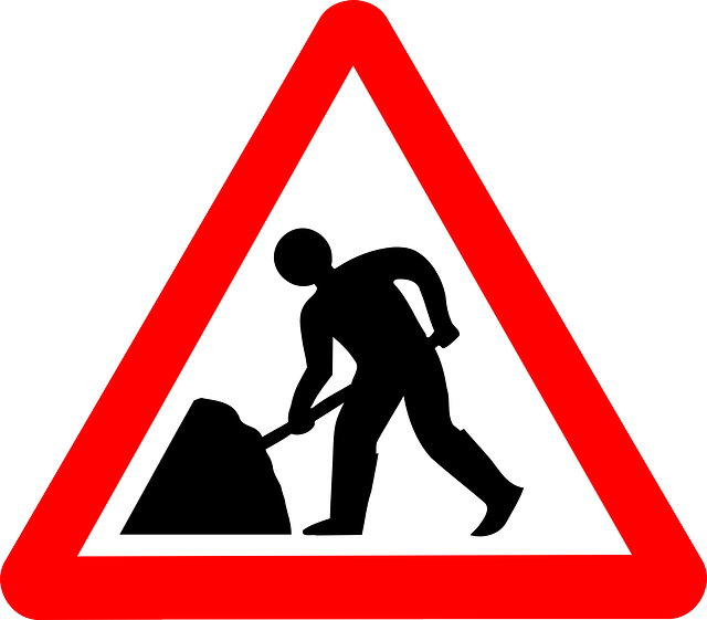 Transportation Sign, Umbrella, Man, Signs, Traffic, - Man At Work Sign (640x561)