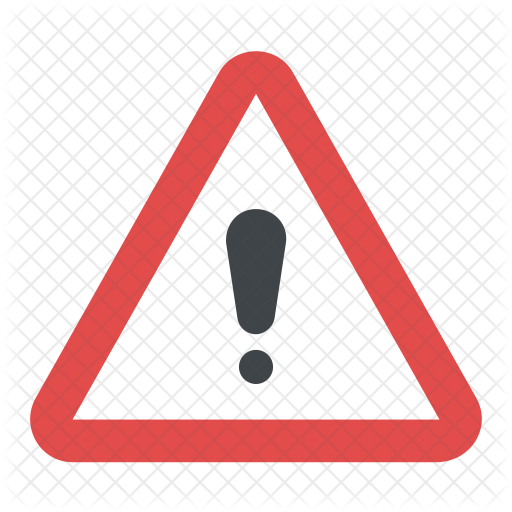 Warning Sign Icon - British Driving Licence After Brexit (512x512)