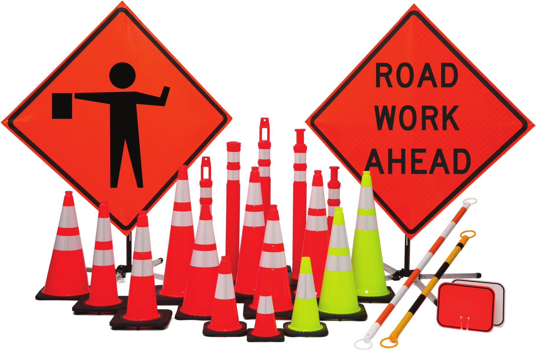 Familyproduct - Road Work Ahead Sign (2000x1323)