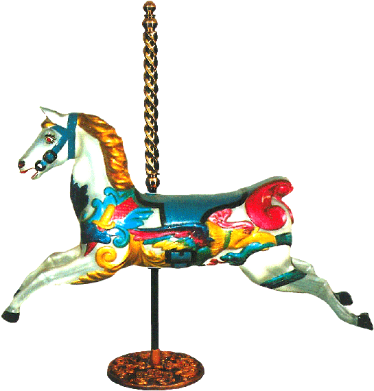 Large Carousel Horse With Stand - Horse (650x650)