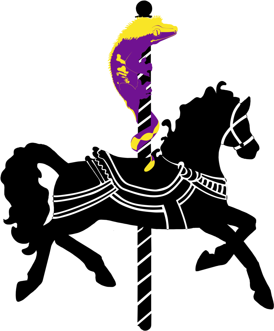 The Crested Carousel - Carousel Horse Clupart (1024x1183)