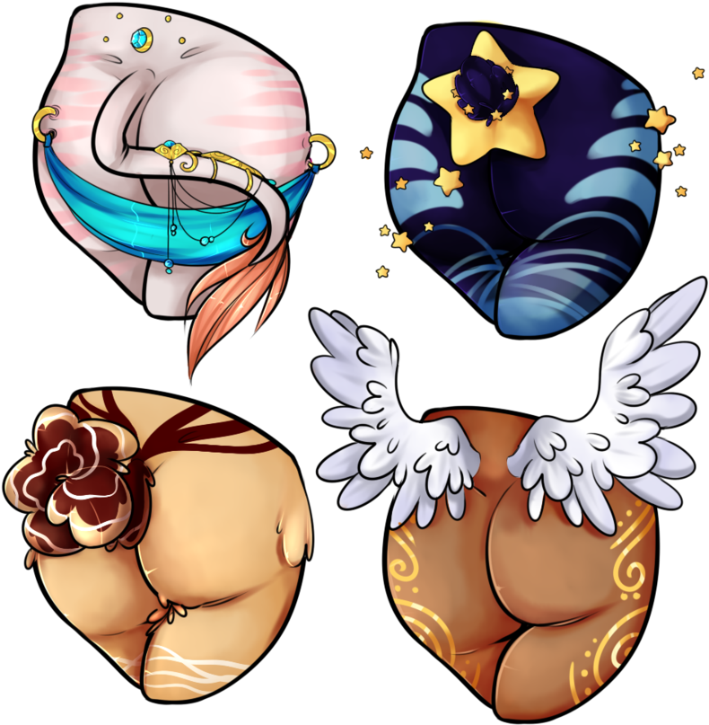 Mystery Butt Adopts Six Closed By M1ssnautilus - Mystery Butt Adopts Six Closed By M1ssnautilus (832x959)