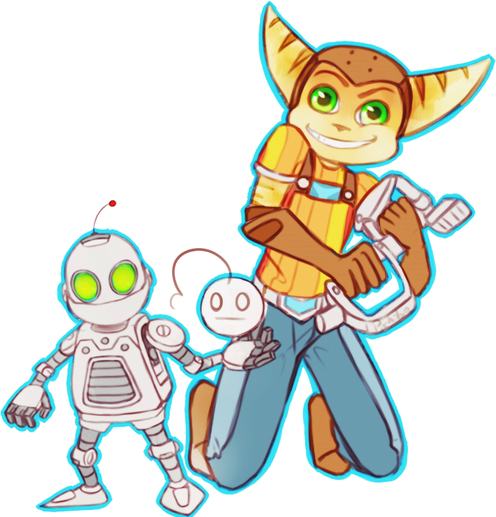 Ratchet And Clank By Pichiba - Jak And Daxter (713x748)