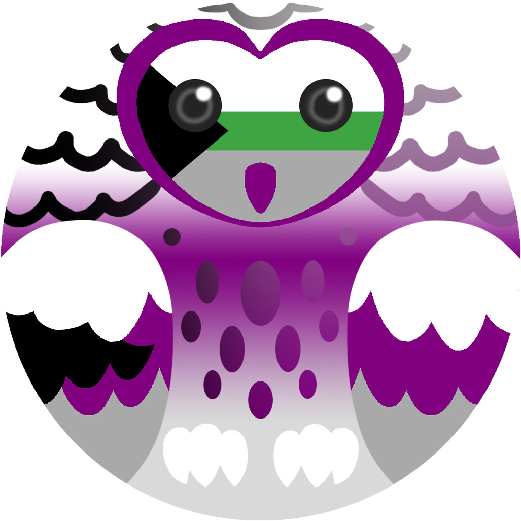 A Demisexual Demiromantic Owl For Anon~ - Owl (1280x1280)
