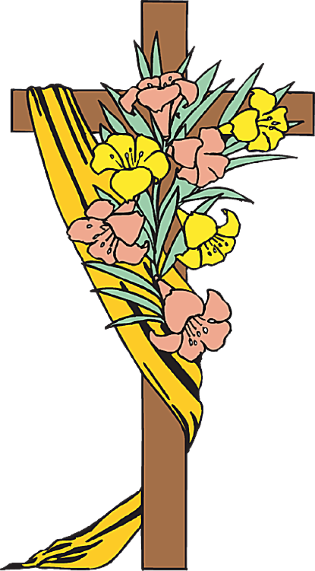 Religious Easter Clip Art - Transparent Background Cross Transparent (735x1328)