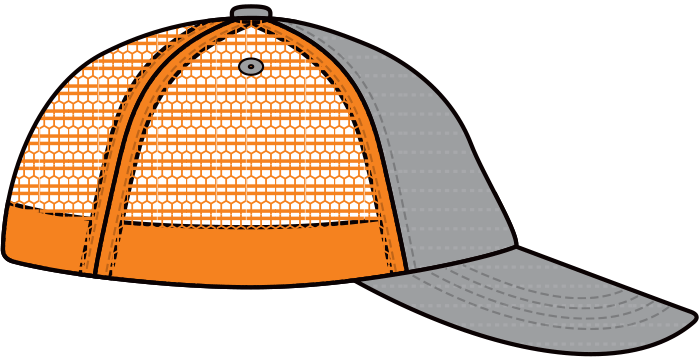 Elevate Cycles Trucker Hat Orange Side - Elevate Cycles Trucker Hat Orange Side (699x357)