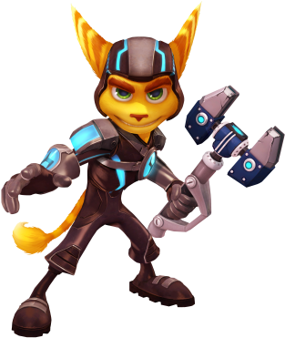 Ratchet Clank High Quality Png Png Images - Clank A Crack In Time (1000x1131)
