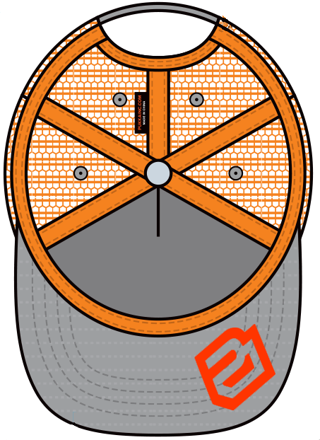 Elevate Cycles Trucker Hat Orange Inside - Paguyuban Pasundan (453x622)