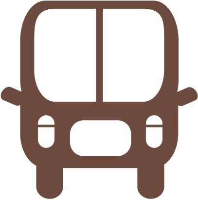 Bus Flat Icon Silhouette Transparent Png - Symbol (512x512)