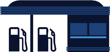 Unable To Conduct Transactions At A Central Location, - Gas Pump Clip Art (514x400)