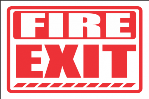 Fire Exit Safety Sign - Fire Safety Signs (498x498)
