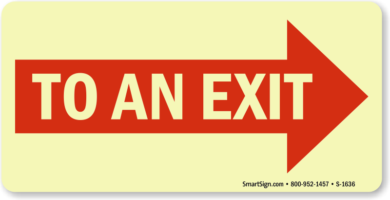 To An Exit - Exit Signs (800x410)
