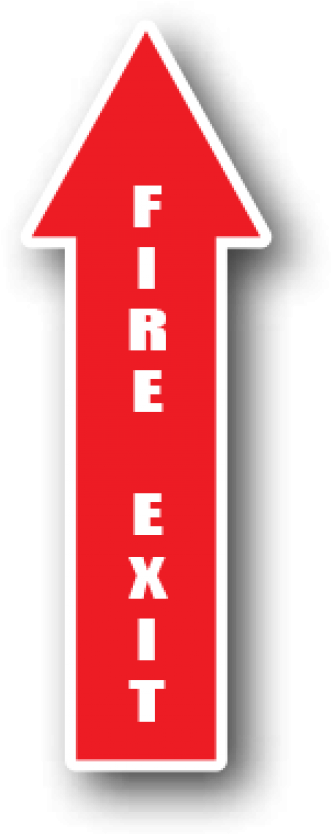 Durastripe Floor Marking Red Directional Arrow For - Traffic Sign (512x1000)