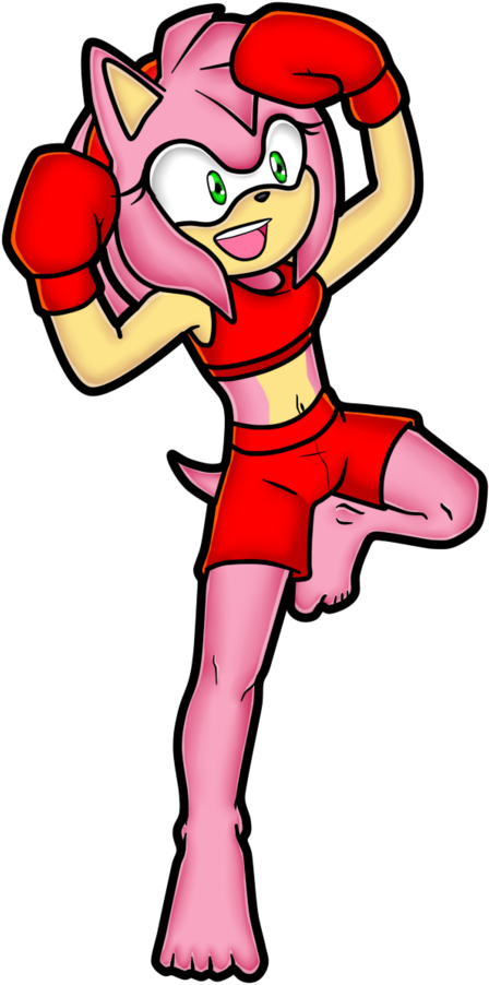 Amy The Boxer Art Trade By Theshadamyartisto10 - Cartoon (755x1057)