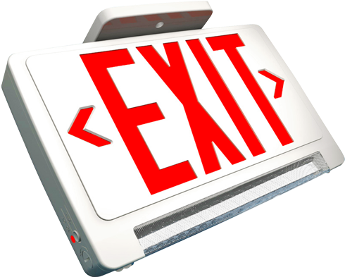 Exit Light Led - Combination Exit And Emergency Light (600x400)