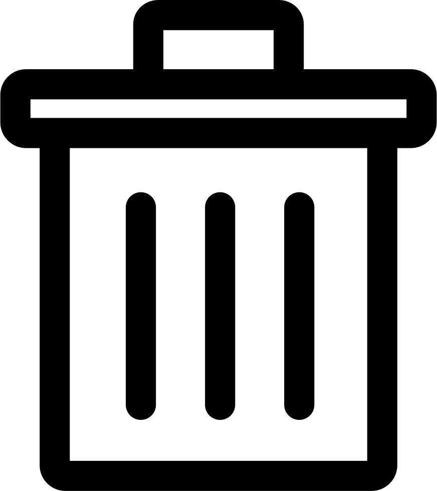 Trash Bin Comments - Trash Icon (872x980)