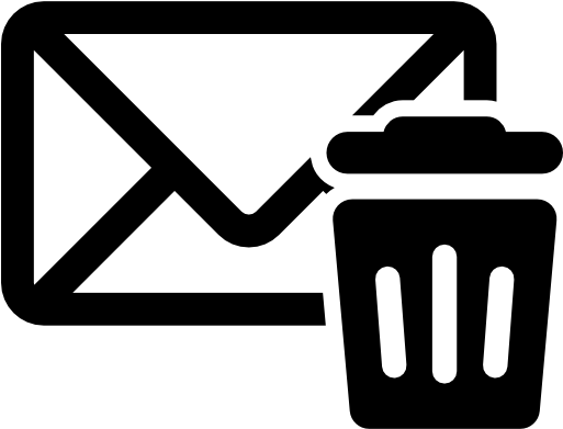 Trash Mail Free Icon - Email Attachment Icon Png (512x512)