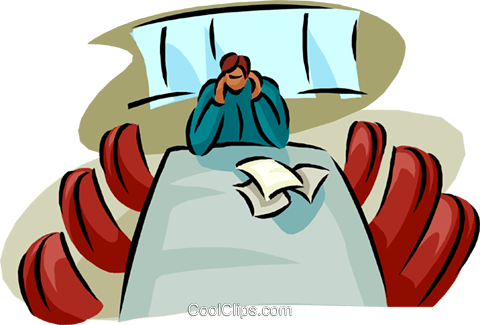 Boardroom Meeting With No Audience Royalty Free Vector - Betriebsversammlung (480x325)