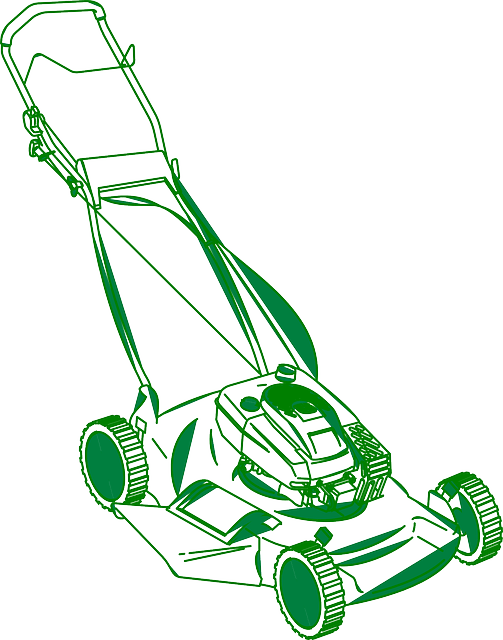 Lawn Mower Vector (503x640)