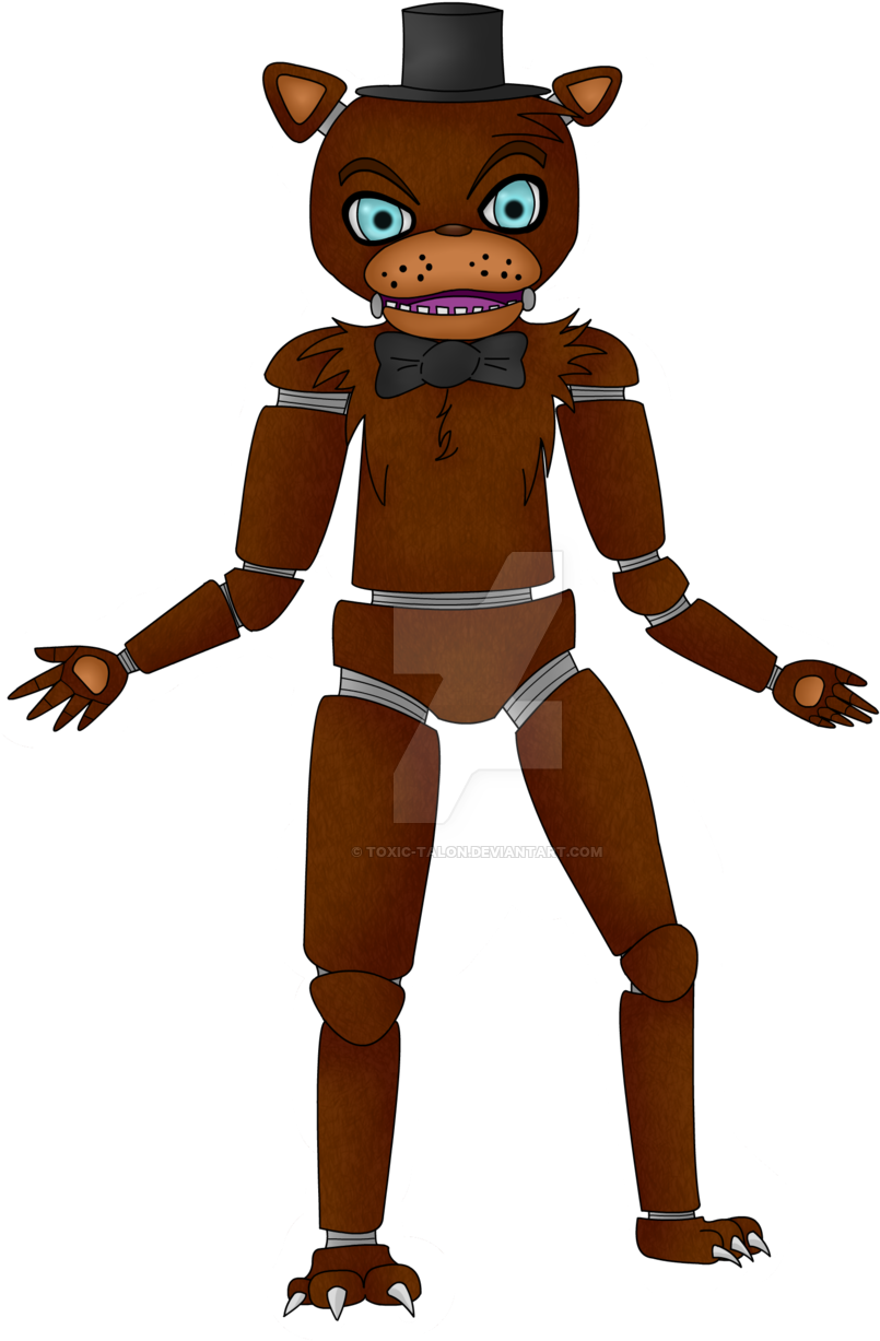 Freddy Fazbear By Toxic-talon - Cartoon (1024x1305)