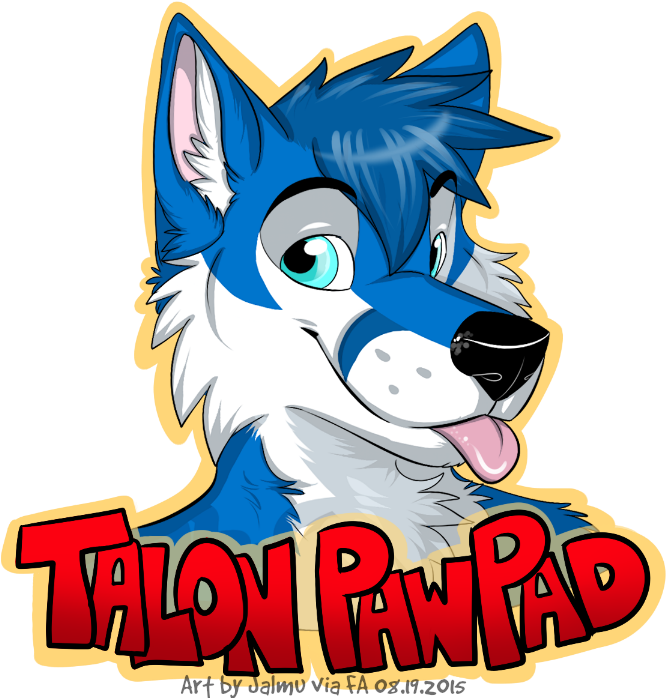 Talon Pawpad Badge - Cartoon (681x703)