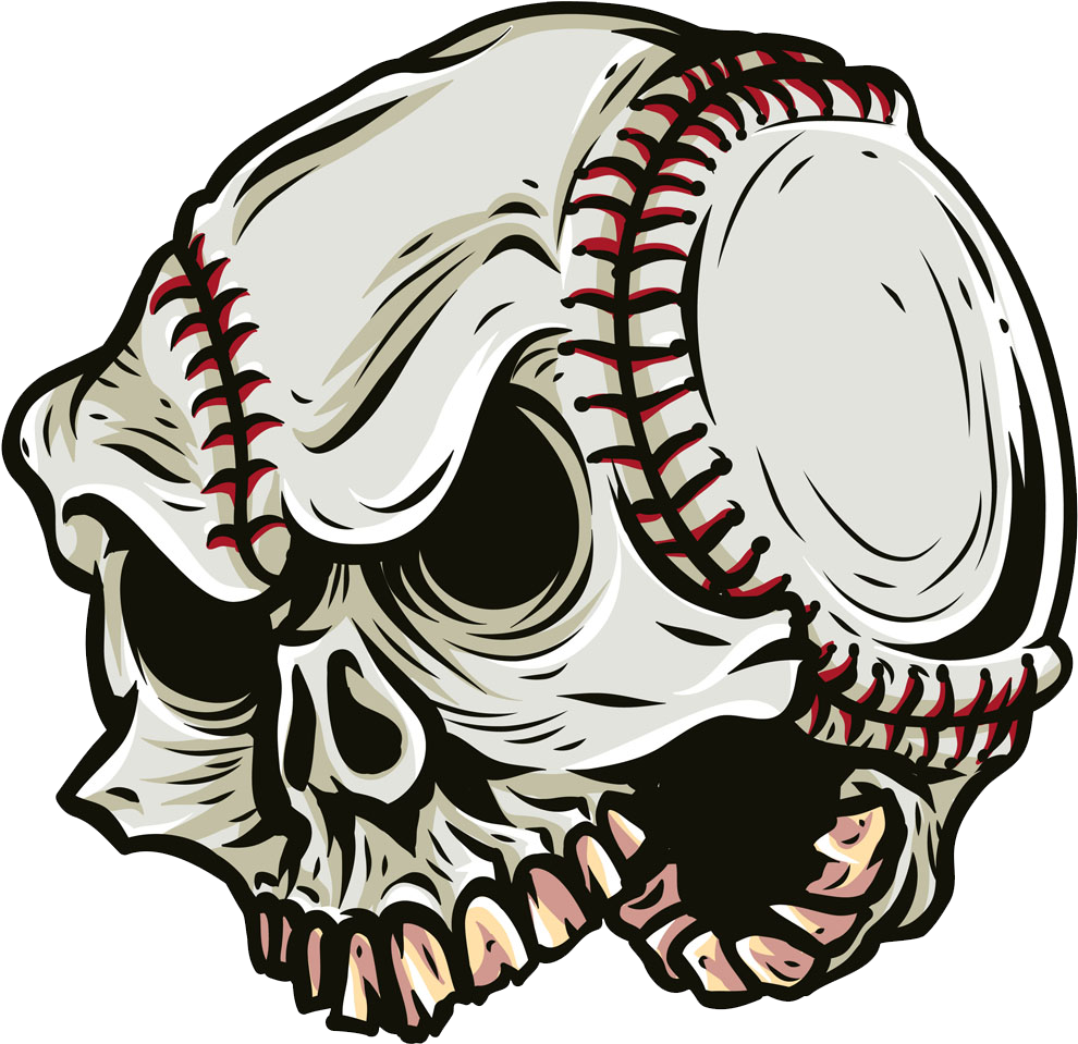 T-shirt Baseball Bat Zazzle - Baseball Skull (1000x958)