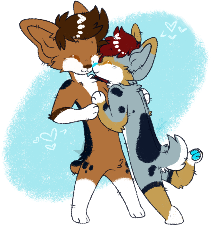 Butterfly Kisses By Starkillur - Cartoon (875x913)