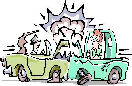 Crash Clipart Wrecked Car - Intelligent Transport System Architecture (481x310)