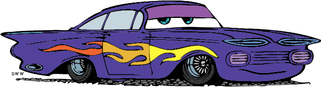 Car Clipart Guido - Coloring Pages Of Cars (644x194)