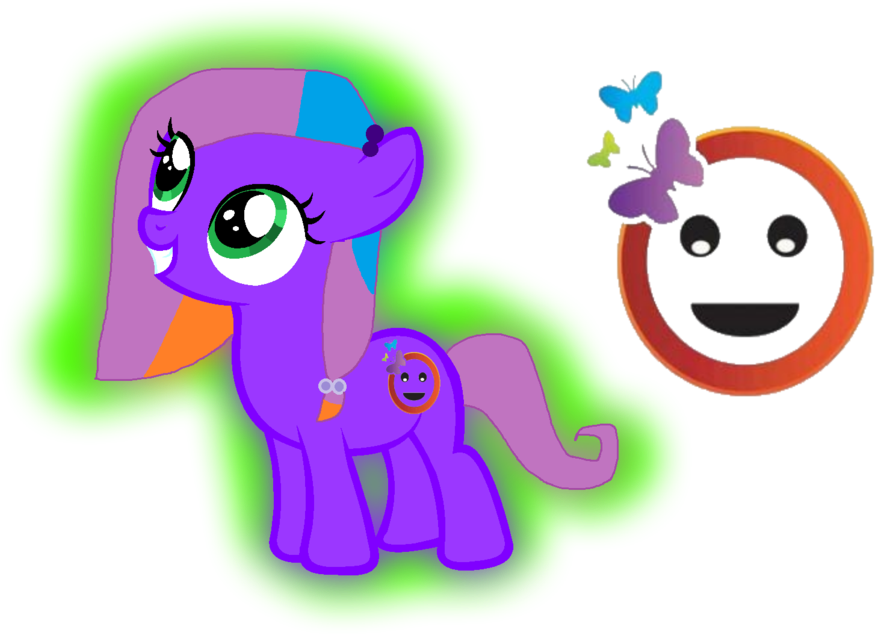 Smiley Butterfly By Maplestorypuff - Glücklicher Smiley Mit Schmetterling Postkarte (1040x767)