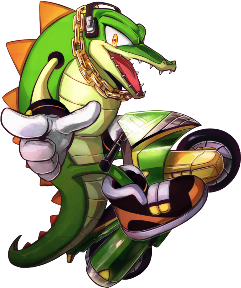 Sonic Riders Sonic Heroes Knuckles' Chaotix Sonic Free - Vector The Crocodile X Reader (774x1032)