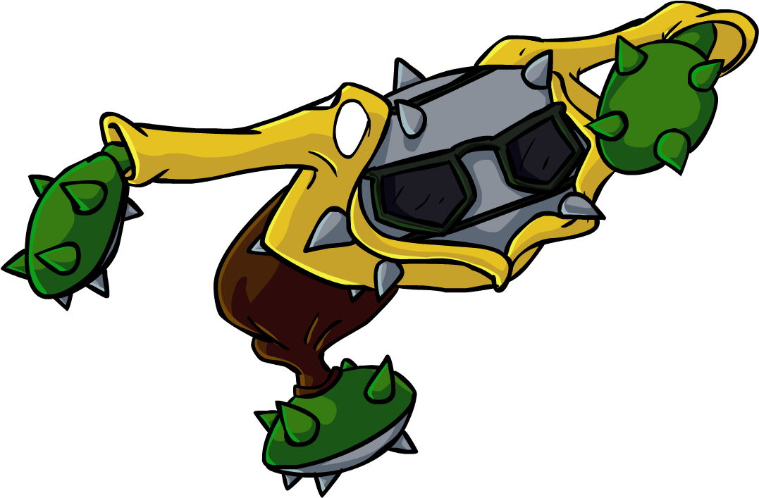 Yellow Clip Art Fictional Character - Rocky Helmet Ferrothorn (1280x720)