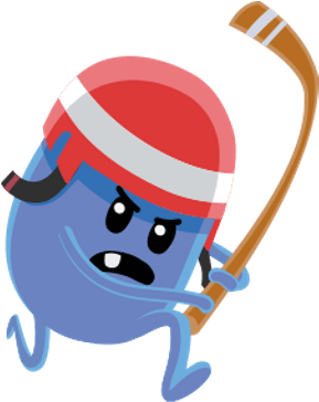 Ruckus Playing Hockey - Dumb Ways To Die 2 Characters (400x400)