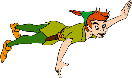 Peter Pan Clip Art - Peter Pan Stencil Art (582x343)