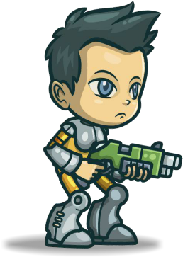 George From Space Squad Royalty Free Game Art - Cartoon (600x500)