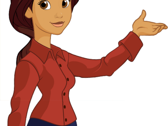 Teacher Pointing Cliparts - Transparent Background Teacher Clipart (640x480)