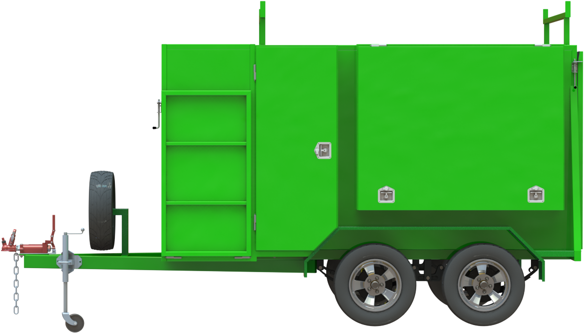 Tandem Lawn Mower Trailer - Trailer (1920x1080)