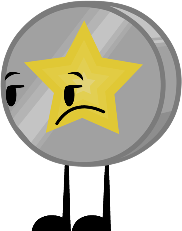 Silver Star Coin Pose By Ultrajacob2016-da6gwtv - Object Shows Coin (679x824)