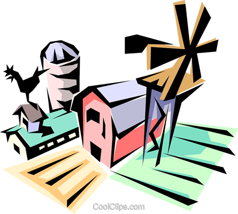 Farm Royalty Free Vector Clip Art Illustration - Byte (480x431)