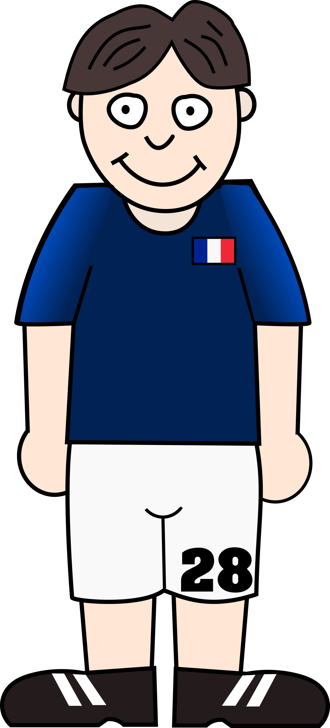 Big Image - World Cup Soccer Player Clipart Png (1090x2400)