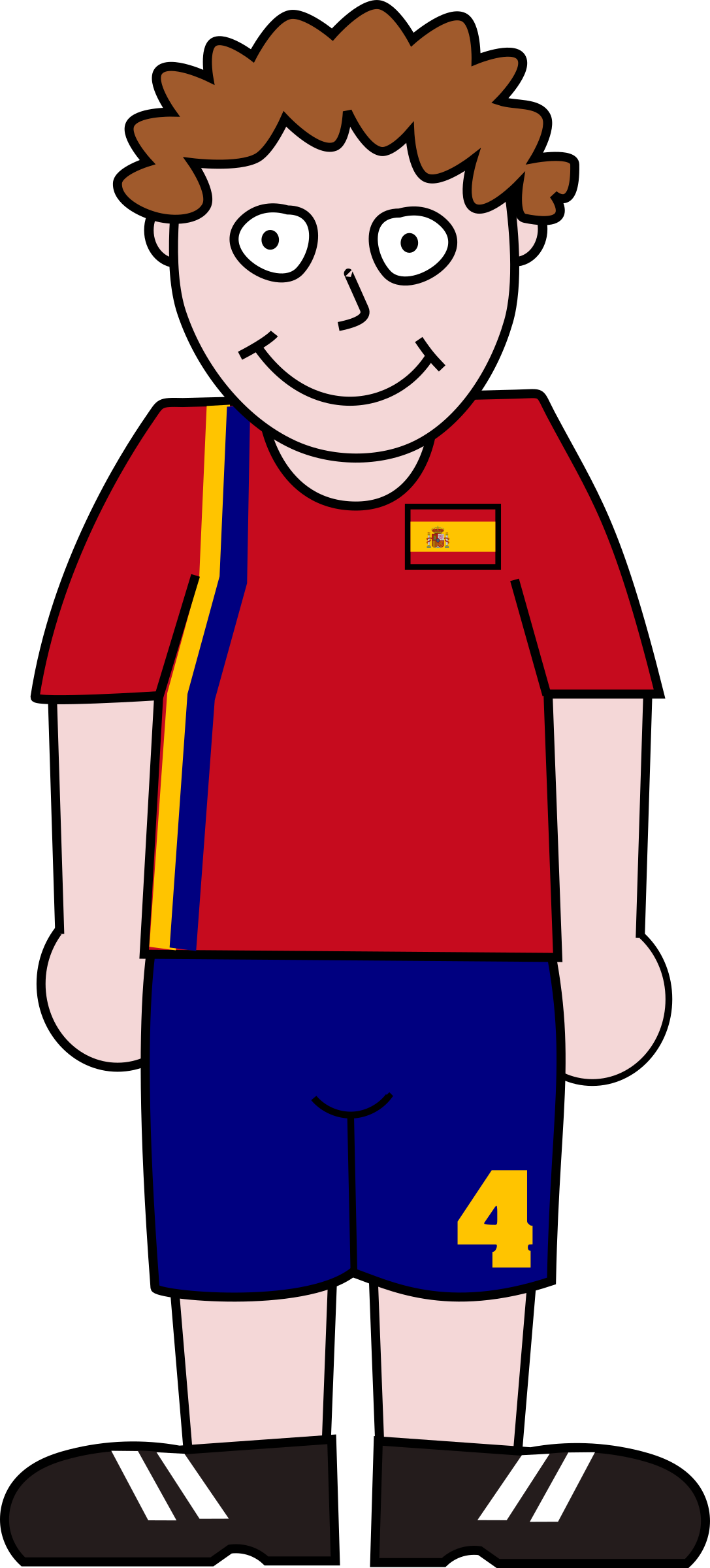 Big Image - World Cup Soccer Player Clipart Png (1087x2400)