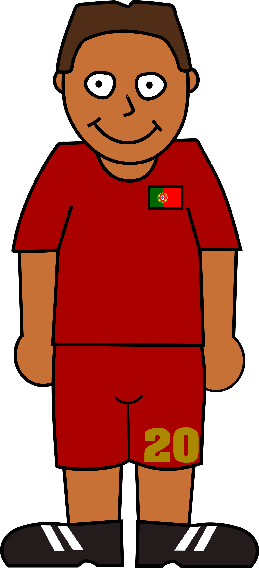 Big Image - World Cup Soccer Player Clipart Png (1073x2400)