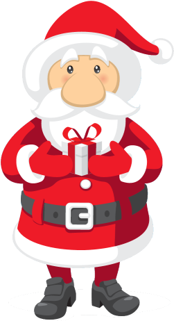 Free Phone With Every Elf, Snowman And Santa Package - Santa Claus (265x469)