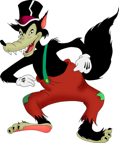 The Big Bad Wolf By Michaeljdapos On Deviantart - Big Bad Wolf Looney Tunes (400x479)