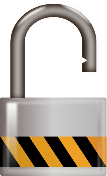 Unlocked Padlock Clip Art At Clker Unlock Clipart - Padlock Vs Unlock Png (354x592)